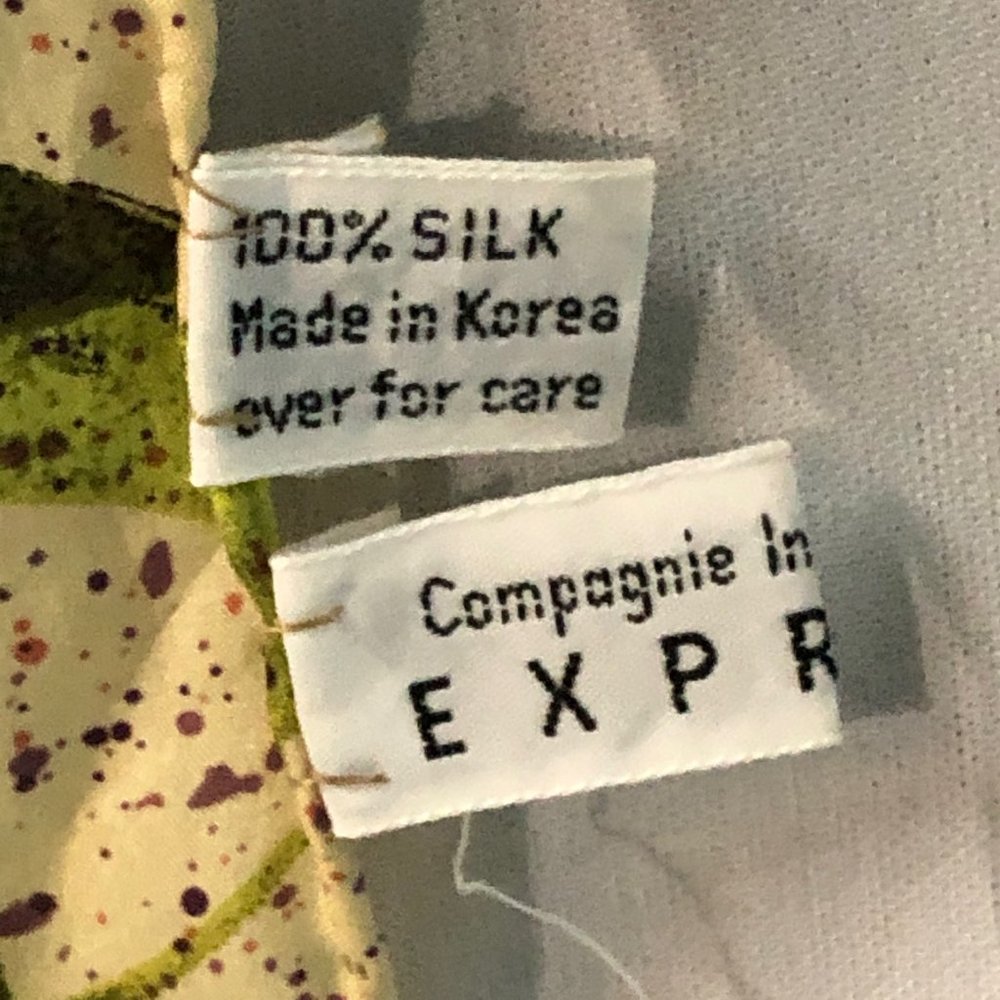 Express Vintage Silk Fruit Scarf - Picture 5 of 10